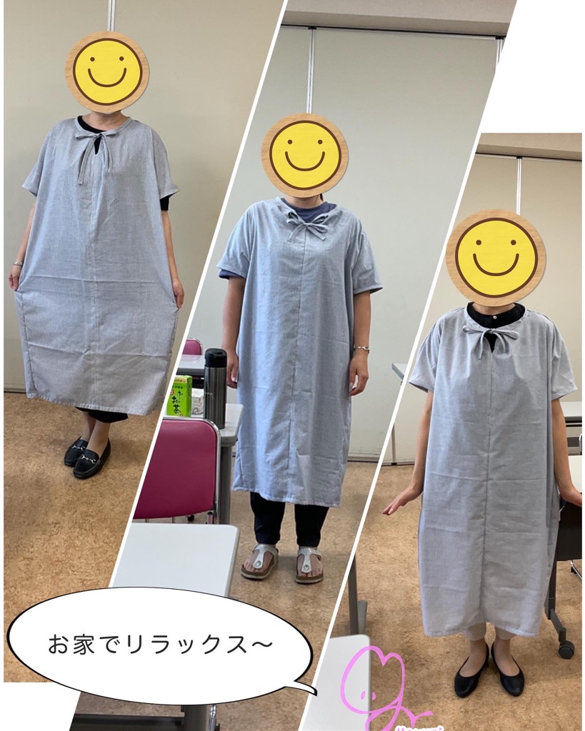 初夏講座「リラックスワンピース」できました。